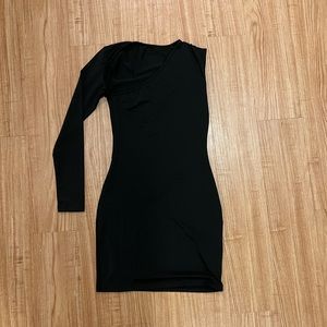 One Shoulder Cut Out Dress